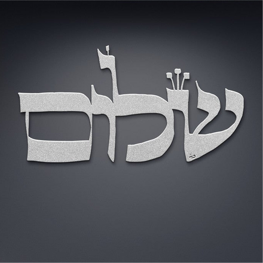 Shalom I by Leah Luria Metal Wall Art