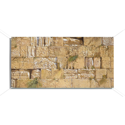 Kosel by Pinchas Bensusan Sukkah Tapestry (waterproof)