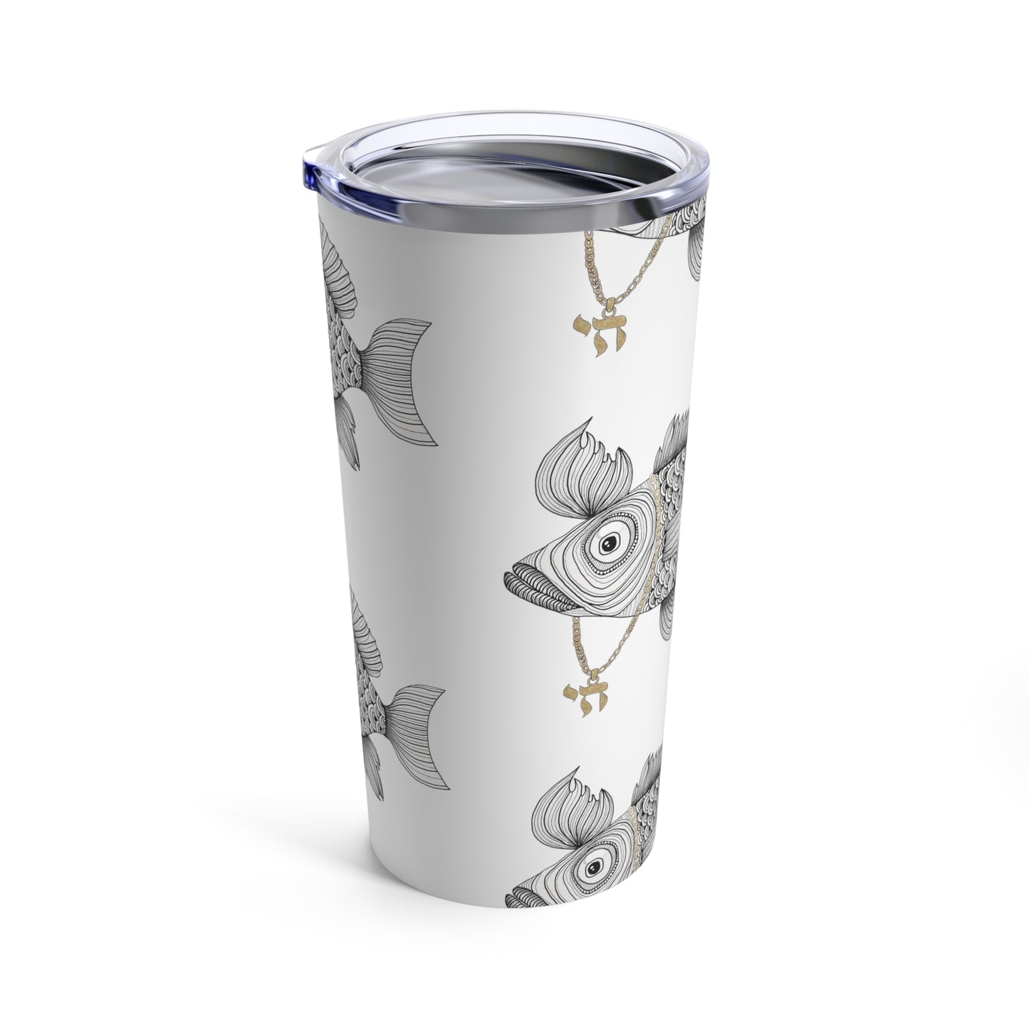 Chai Fish Tumbler 20oz by Yael Flatauer