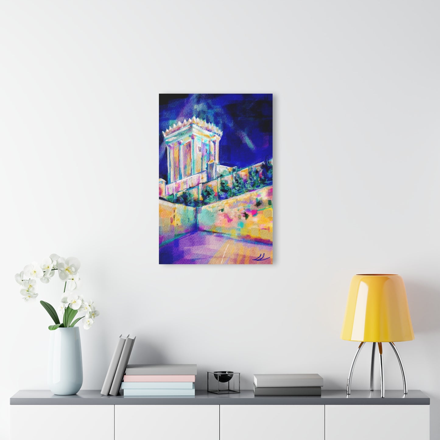 Night Vision - Beis Hamikdash III by Leah Luria Acrylic Prints (French Cleat Hanging)