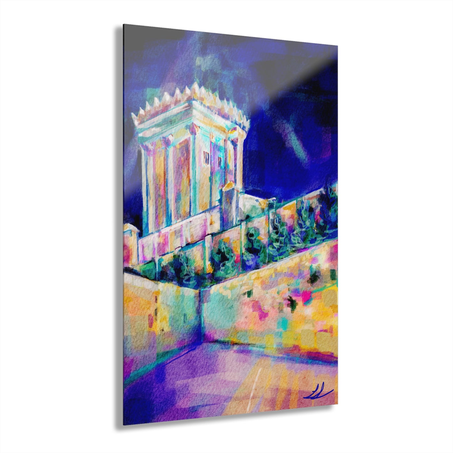 Night Vision - Beis Hamikdash III by Leah Luria Acrylic Prints (French Cleat Hanging)