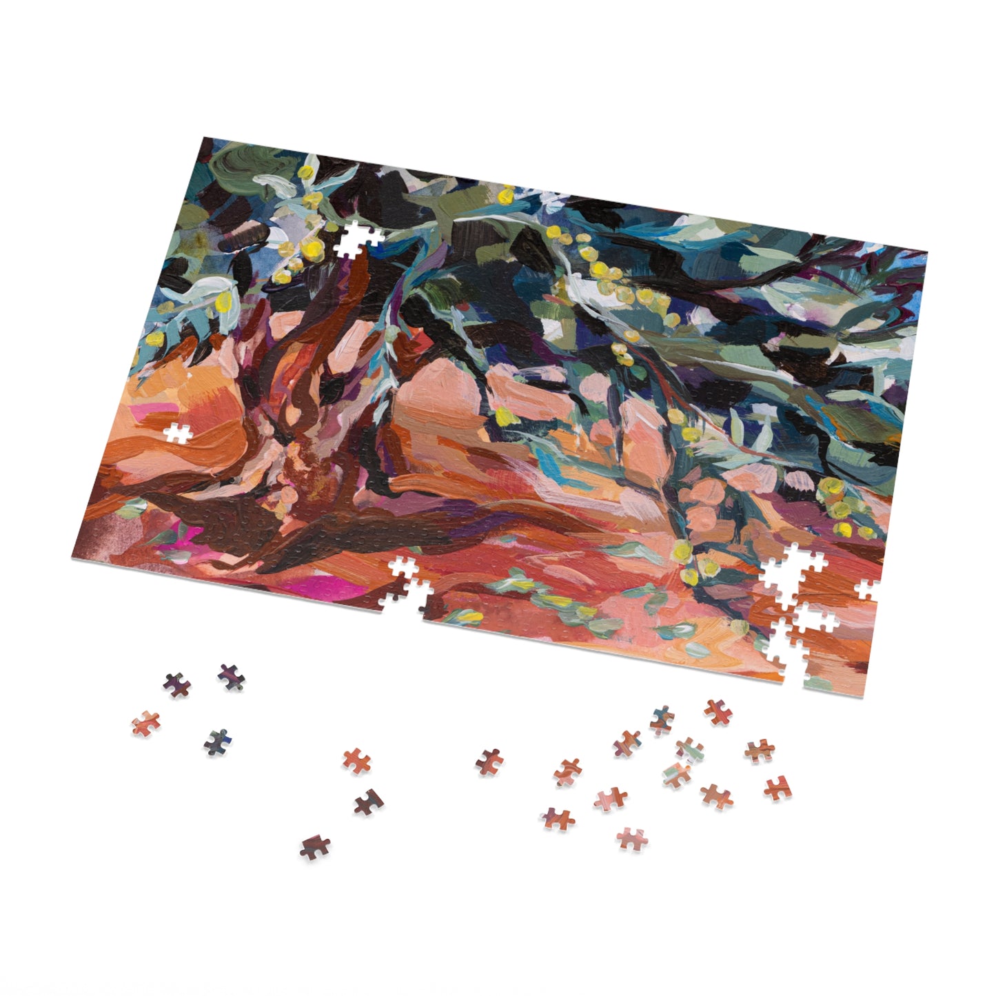 Portrait of an Ancient Olive Tree Painted Puzzle (30, 110, 252, 500,1000-Piece)