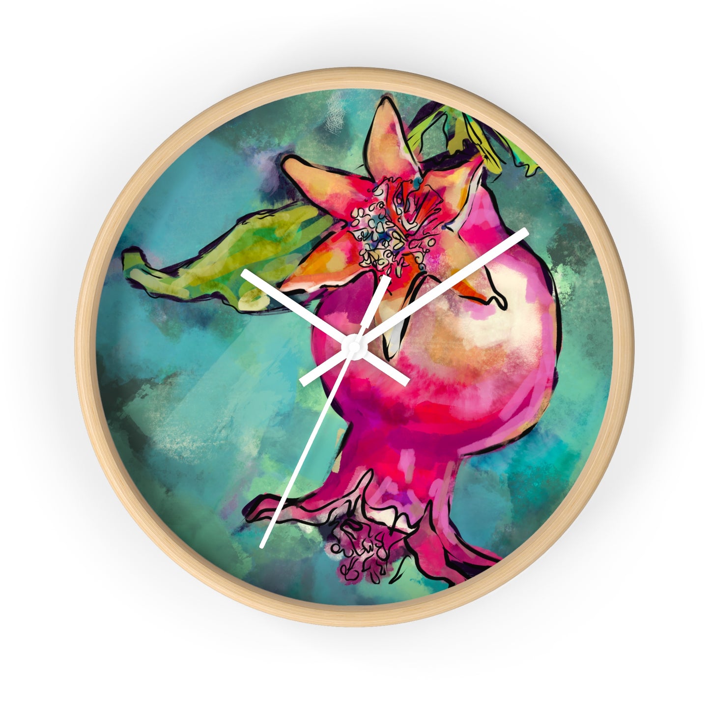 Pomegranate Wall Clock