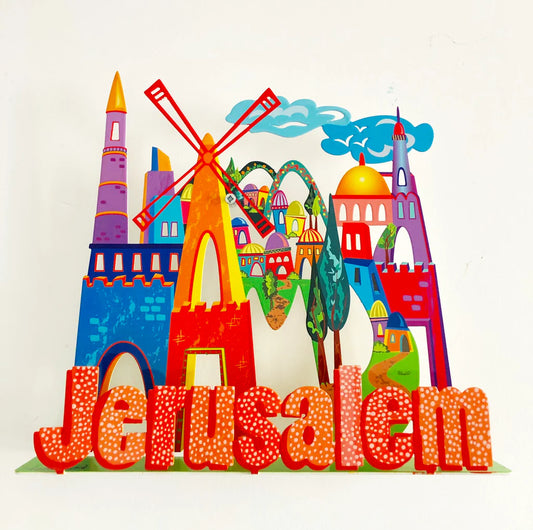 "Colors of Jerusalem" Metal Art by Alla Pikovski