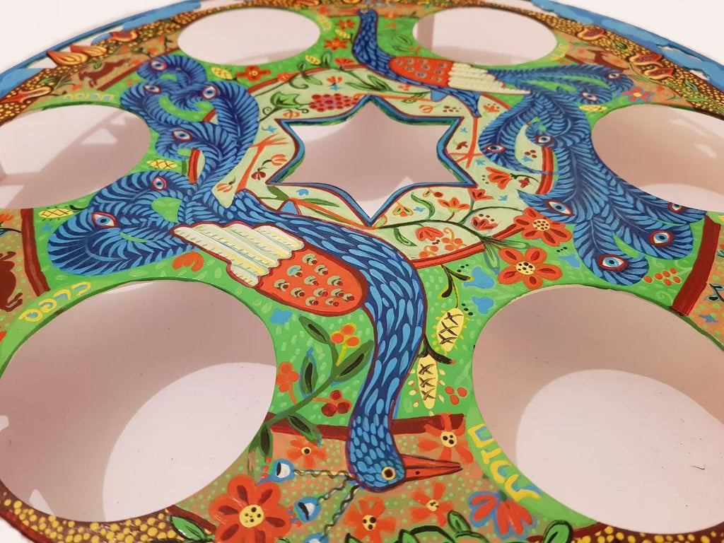A Tapestry of Tradition: Alla Pikovski's Folk Art Peacock Plate