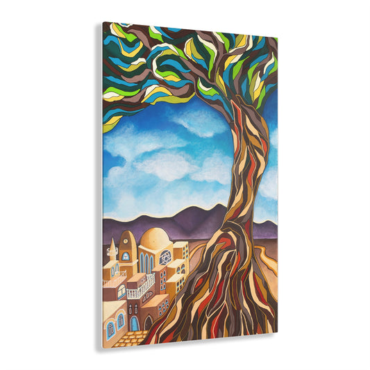 "The Tree of Life" by Yael Flatauer Glossy Modern Acrylic Wall Art Print