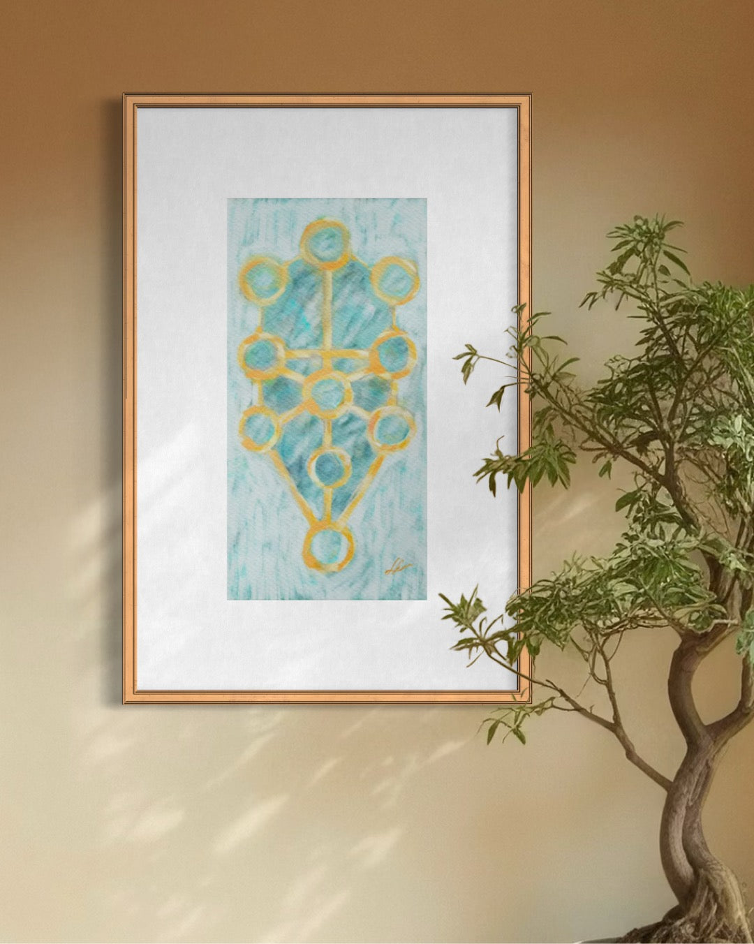 Origins of Light – Sefirot Sacred Geometry by Leah Luria Fine Art Paper or Stretched Canvas