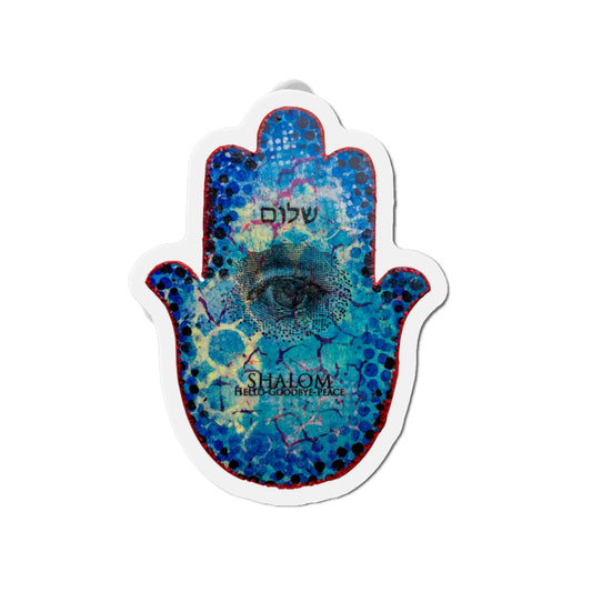 "Hamsa in Blues" by Esther Cohen Magnet