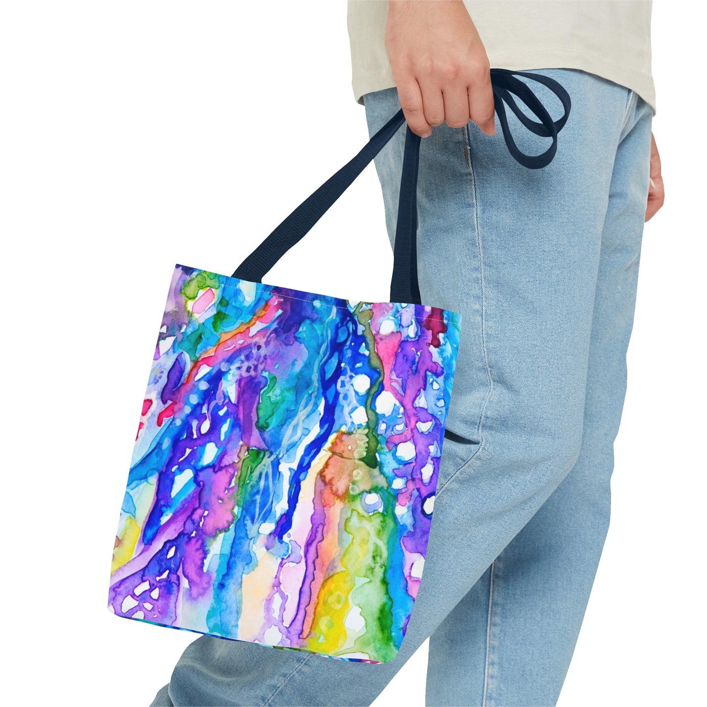 "Flow with the Universe” Tote with art by Avigail Sapir
