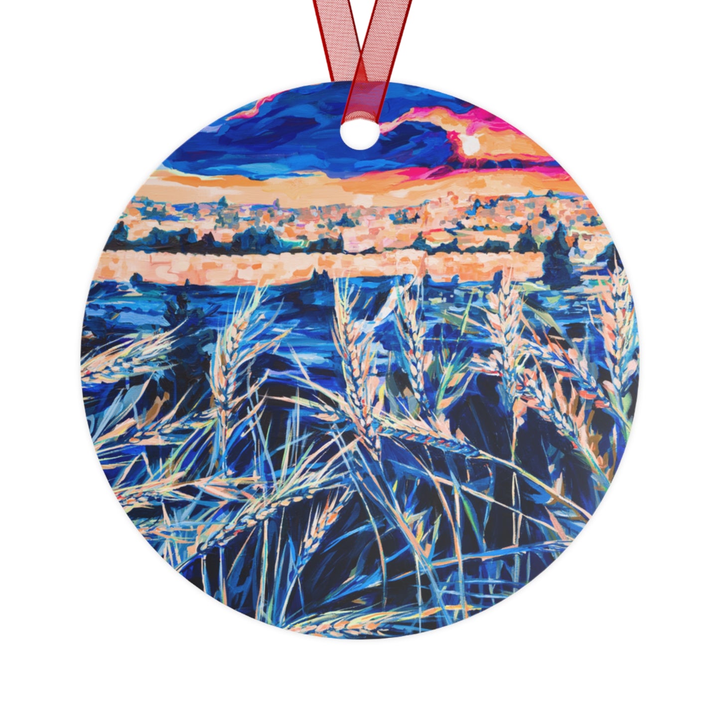 Kotel from Below by Leah Luria Painted Hanging Car Accessory (Metal)