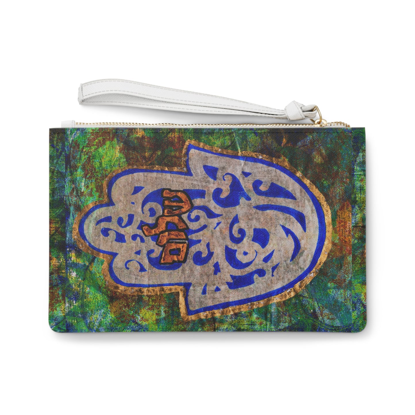 "Hamsa of Peace" by Esther Cohen Clutch Bag