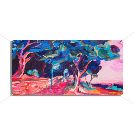 At Dusk by Leah Luria Sukkah Tapestry (waterproof)