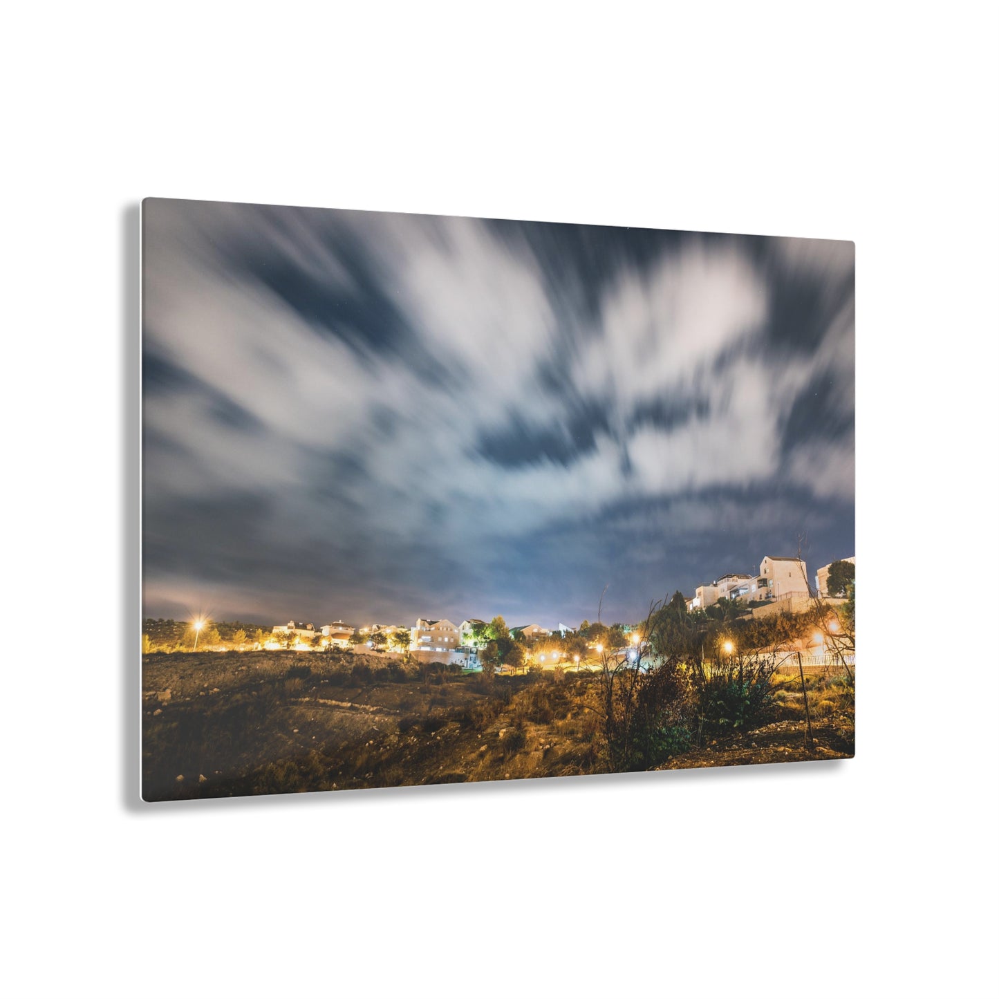 "Night" by Avraham Nacher Glossy Modern Acrylic Print