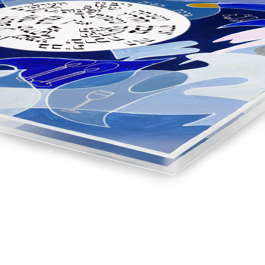 "Mosaic" Birkat HaBayit – Blessing for the Home by Avigail Tondowski - Glossy Acrylic Print