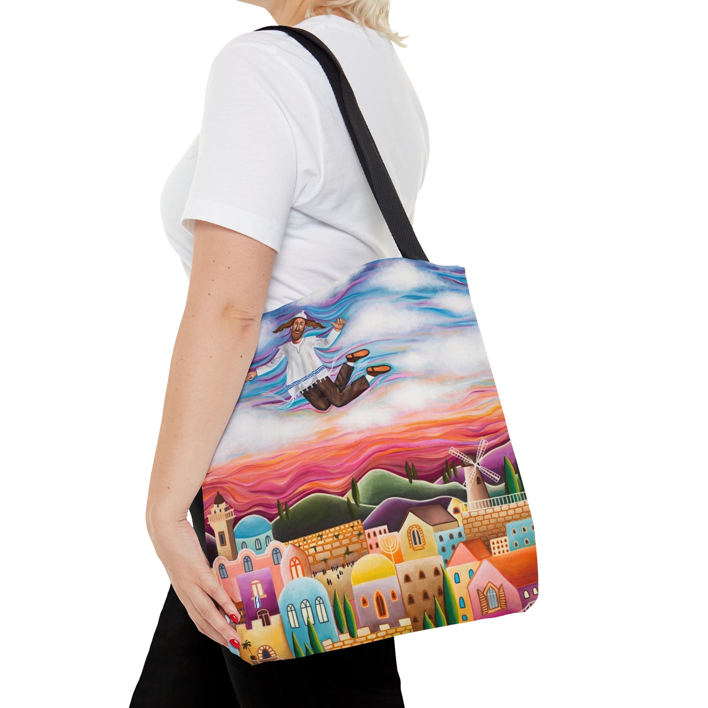 Flying Hassid by Yael Flataur Tote Bag