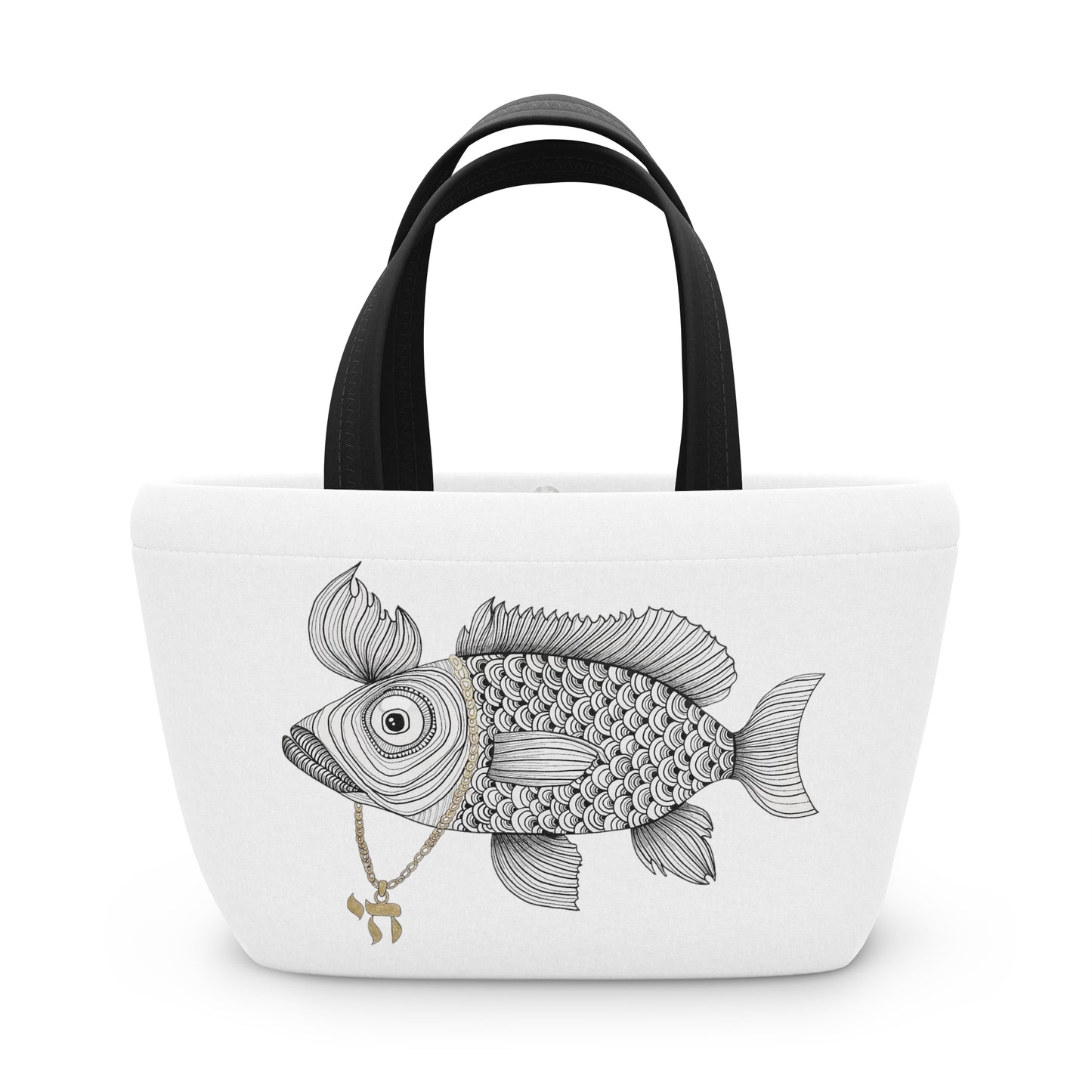 Chai Fish Lunch Bag by Yael Flatauer