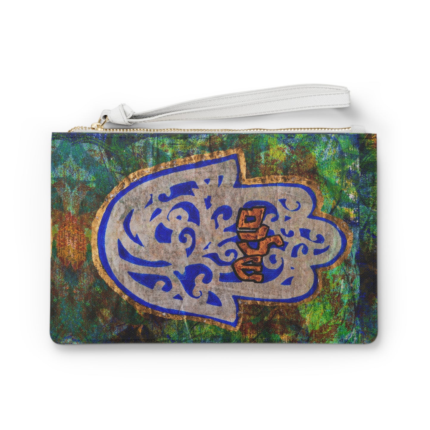 "Hamsa of Peace" by Esther Cohen Clutch Bag