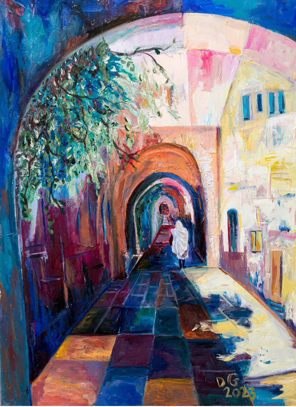 “Old City Alleyway” by Dara Goldschmidt