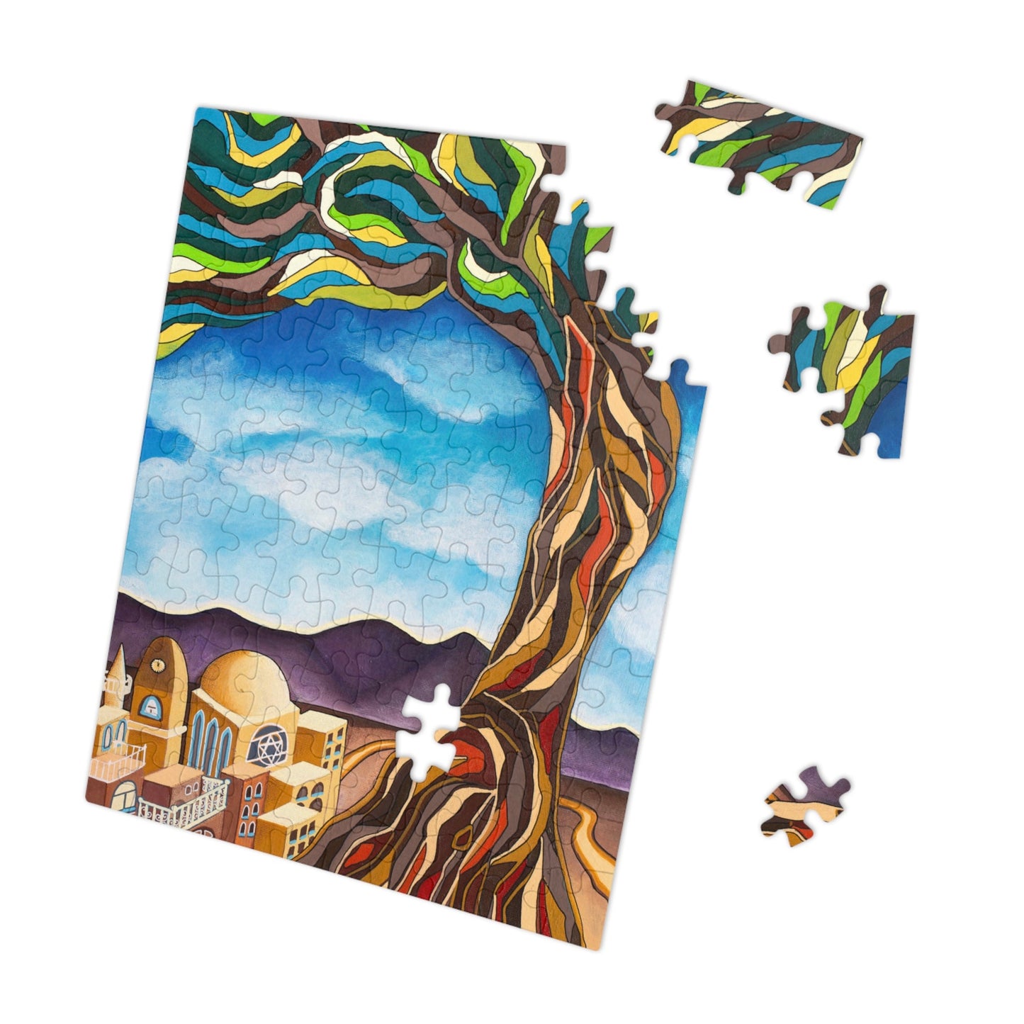 "The Tree of Life" by Yael Flatauer Jigsaw Puzzle (30, 110, 252, 500,1000-Piece)