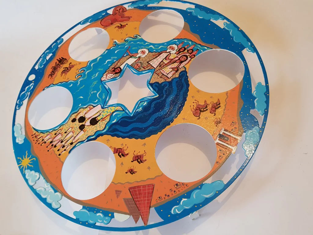 Freedom Unveiled Seder plate by Alla Pikovski