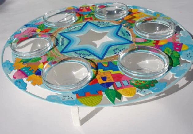 Colors of Celebration: Alla Pikovski's Jerusalem-Inspired Seder Plate