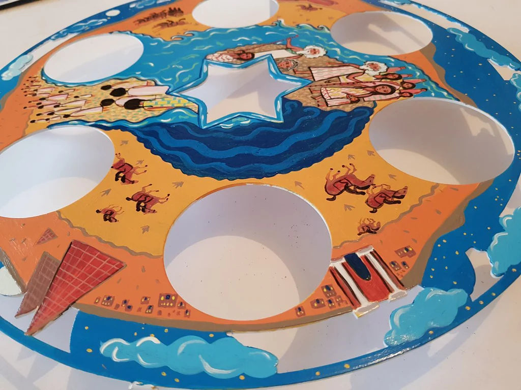 Freedom Unveiled Seder plate by Alla Pikovski