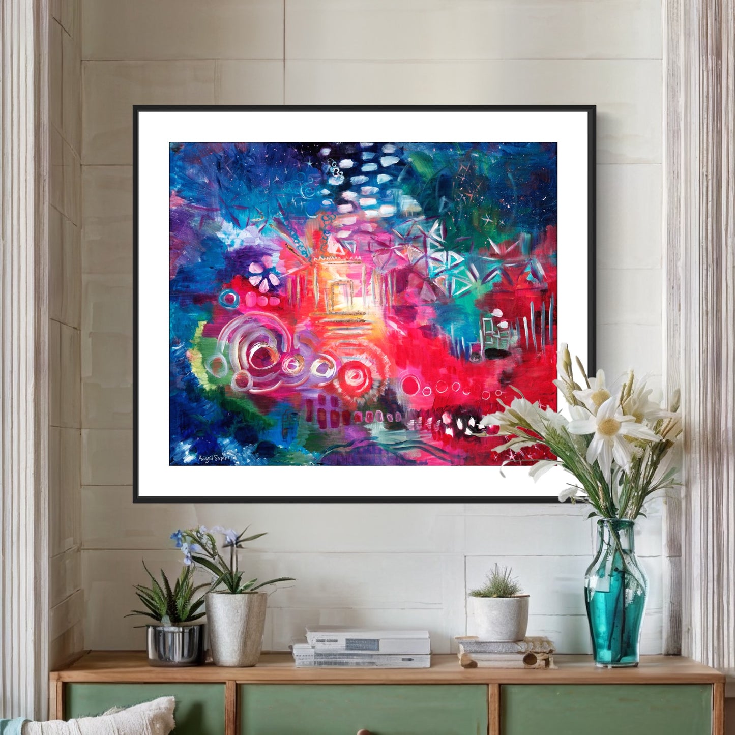 Awaken the Inner Light - Abstract Beit Hamikdash (Holy Temple) by Avigail Sapir - Print on Fine Art Paper or Canvas Giclée