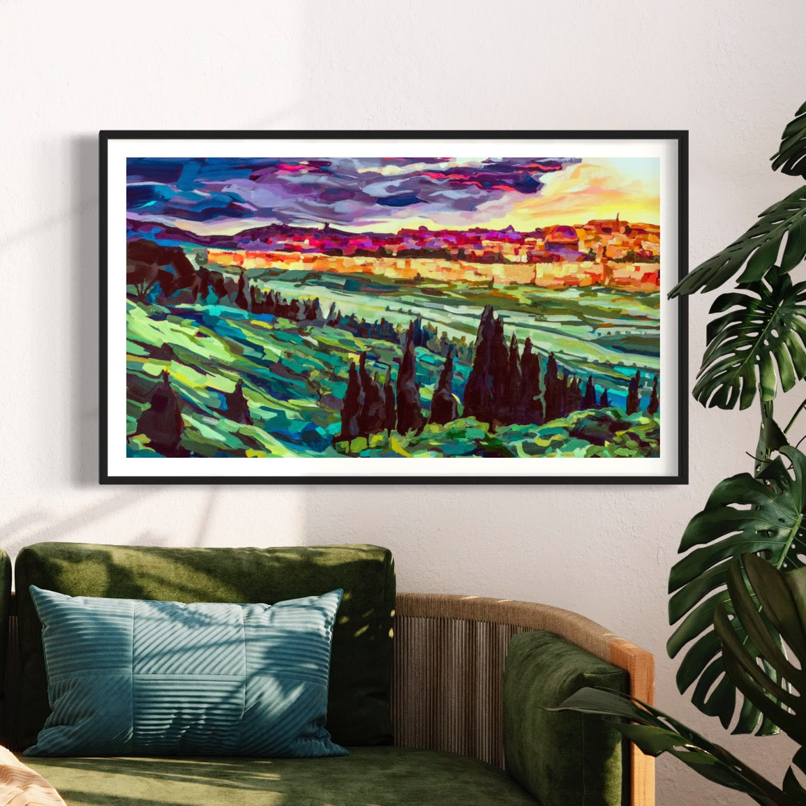 Vibrancy of Jerusalem by Leah Luria Fine Art Print on Paper or Canvas Giclée