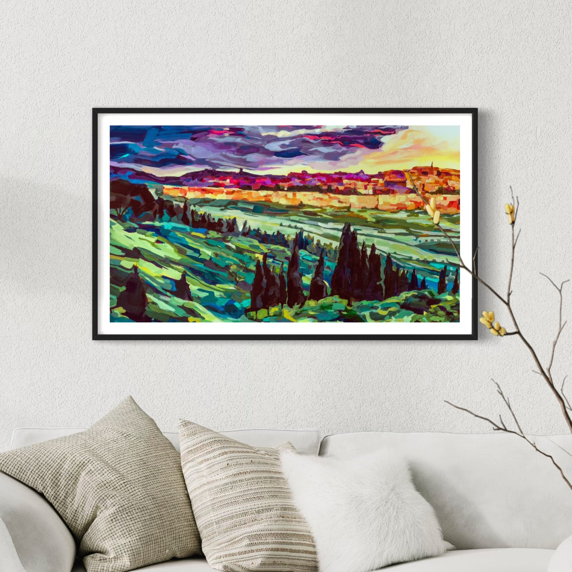 Vibrancy of Jerusalem by Leah Luria Fine Art Print on Paper or Canvas Giclée